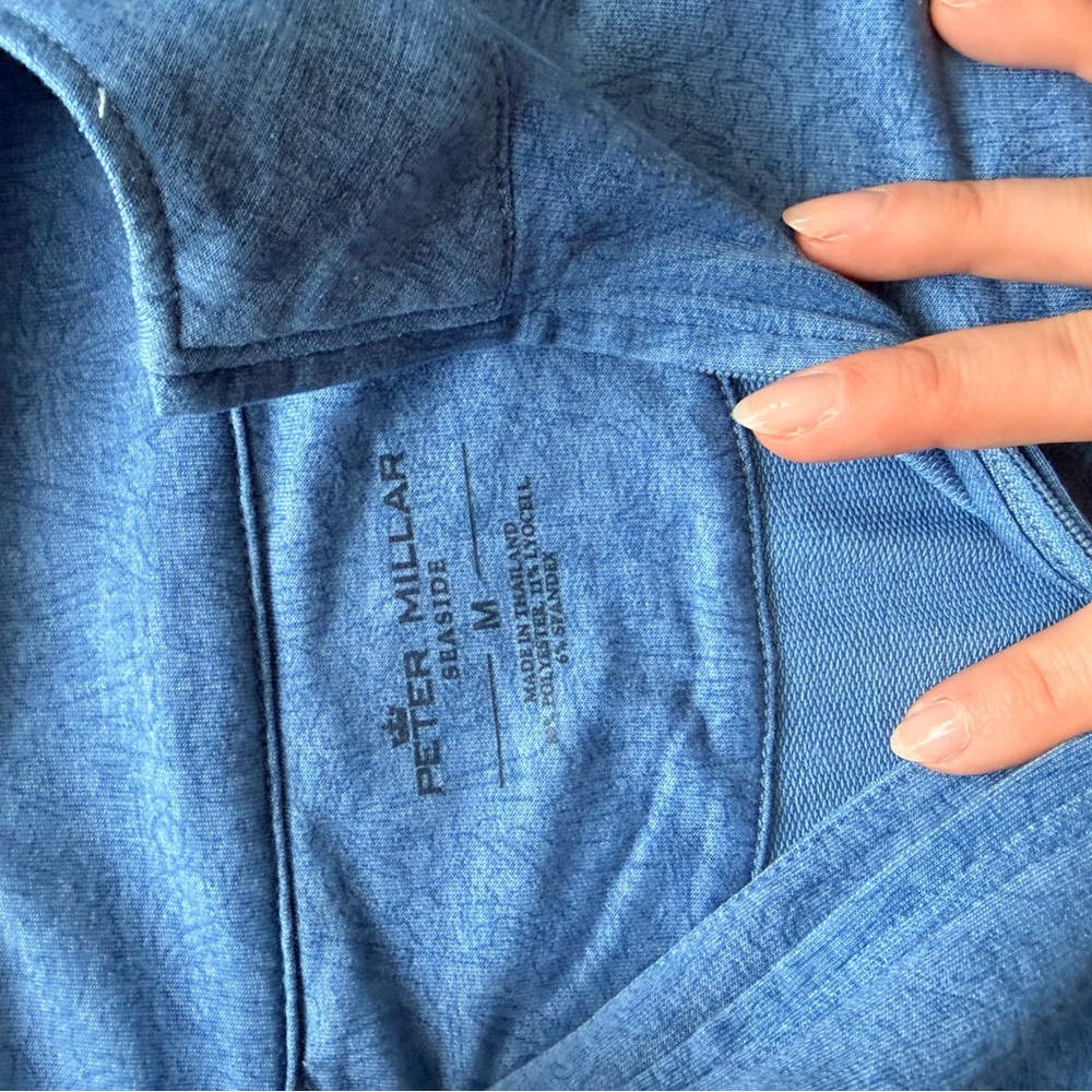 Peter Millar Sky Blue Half-Zip Pullover - image 3